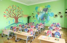 President Ilham Aliyev views conditions created at secondary school No 71 in Sabunchu district (PHOTO)