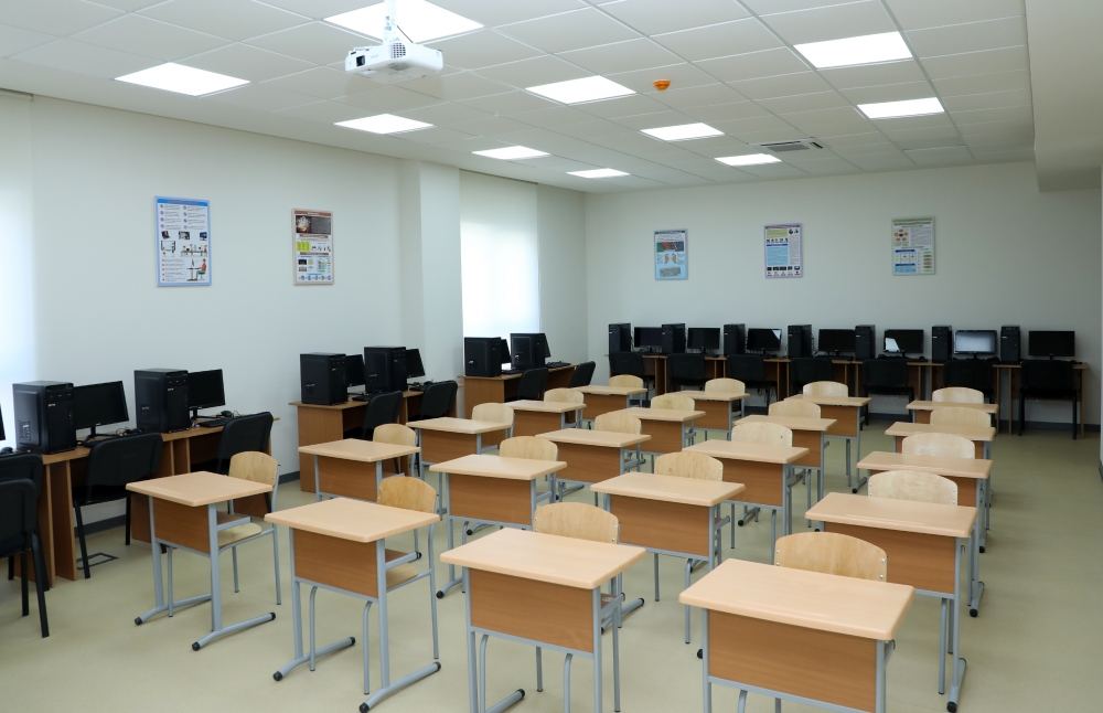 Azerbaijani president, first lady attend inauguration of new building of Baku European Lyceum (PHOTO)