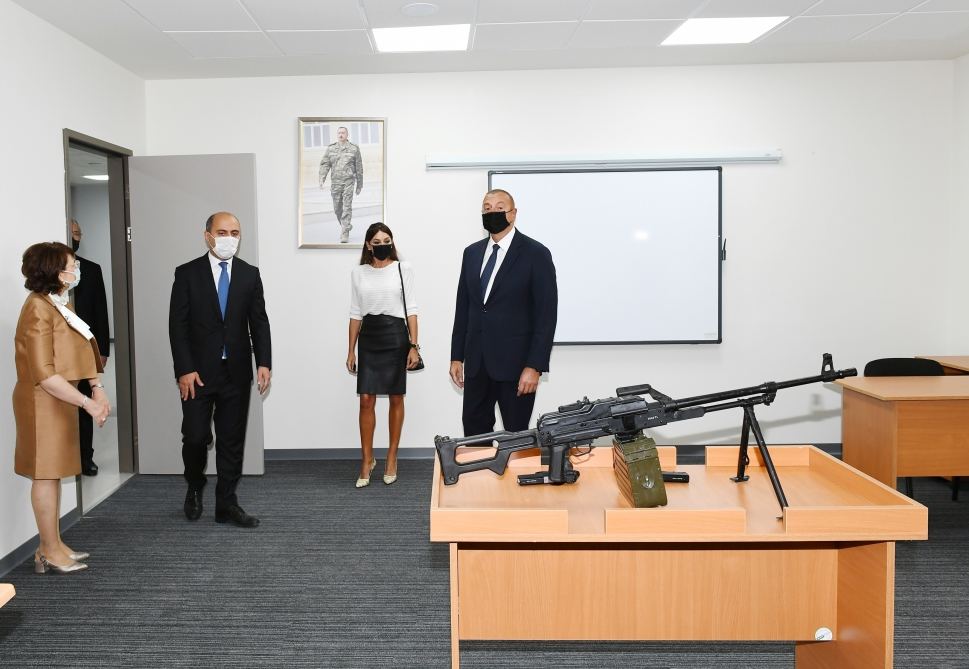 Azerbaijani president, first lady attend inauguration of new building of Baku European Lyceum (PHOTO)