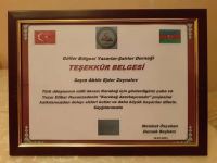 Актеры отмечены дипломами Турции за реализацию проекта "Карабах – это Азербайджан!" (ФОТО/ВИДЕО)
