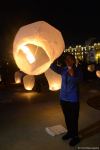 С территории Мемориального комплекса Отечественной войны в небо было запущено 3 тыс. небесных фонариков (ФОТО)