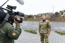 Президент Ильхам Алиев поднял флаг Азербайджана в селе Талыш Тертерского района (ФОТО)