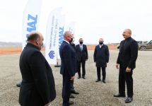 Azerbaijani president lays foundation for joint service center of KAMAZ  and Ganja Automobile Plant in Jabrayil (PHOTO)