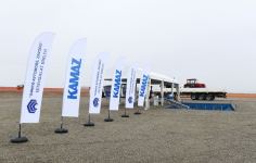 Azerbaijani president lays foundation for joint service center of KAMAZ  and Ganja Automobile Plant in Jabrayil (PHOTO)