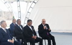 Президент Ильхам Алиев встретился с представителями общественности Джебраильского района,  заложил фундамент мемориального комплекса и дал старт восстановлению города Джебраил (ФОТО)