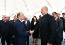 Президент Ильхам Алиев встретился с представителями общественности Джебраильского района,  заложил фундамент мемориального комплекса и дал старт восстановлению города Джебраил (ФОТО)