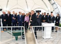 Президент Ильхам Алиев встретился с представителями общественности Джебраильского района,  заложил фундамент мемориального комплекса и дал старт восстановлению города Джебраил (ФОТО)