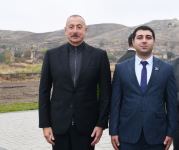 Президент Ильхам Алиев встретился с представителями общественности Джебраильского района,  заложил фундамент мемориального комплекса и дал старт восстановлению города Джебраил (ФОТО)