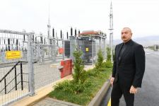 President Ilham Aliyev attends inaugurating of 'Jabrayil' substation (PHOTO)