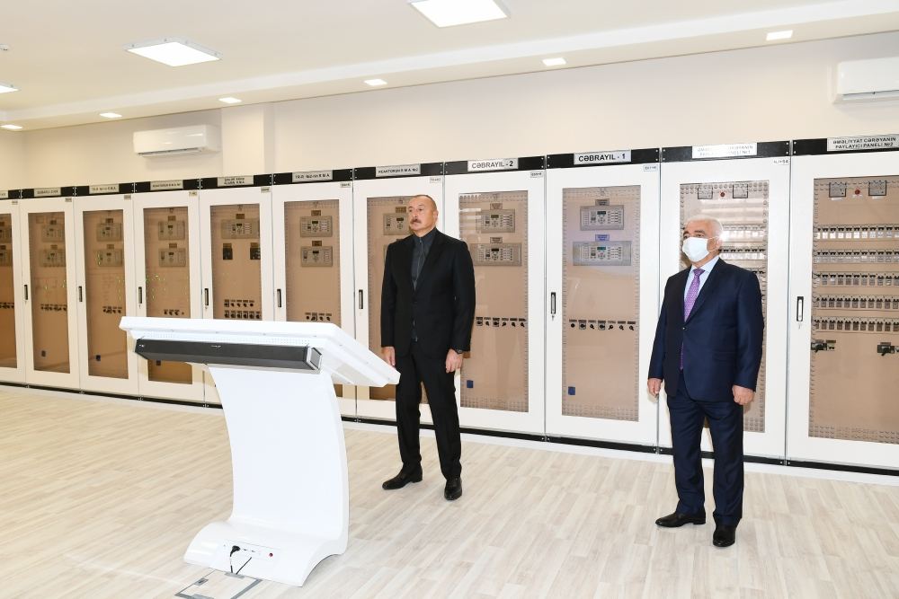 President Ilham Aliyev attends inaugurating of 'Jabrayil' substation (PHOTO)