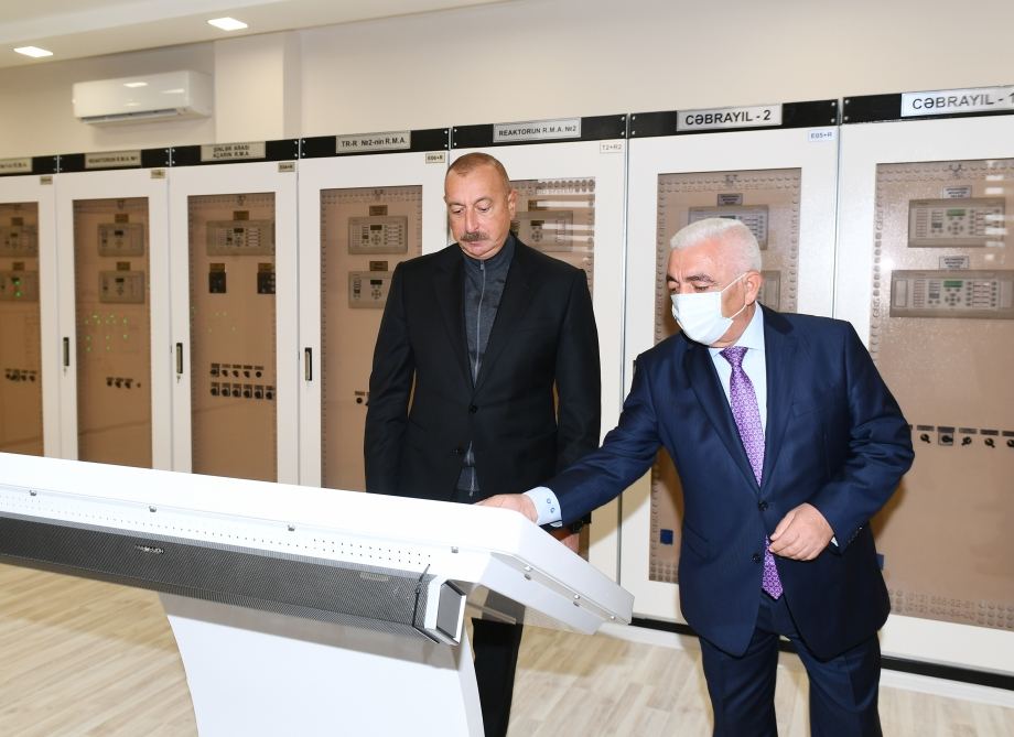 President Ilham Aliyev attends inaugurating of 'Jabrayil' substation (PHOTO)