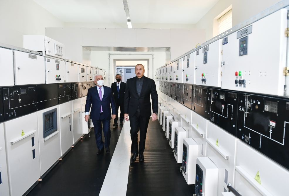 President Ilham Aliyev attends inaugurating of 'Jabrayil' substation (PHOTO)