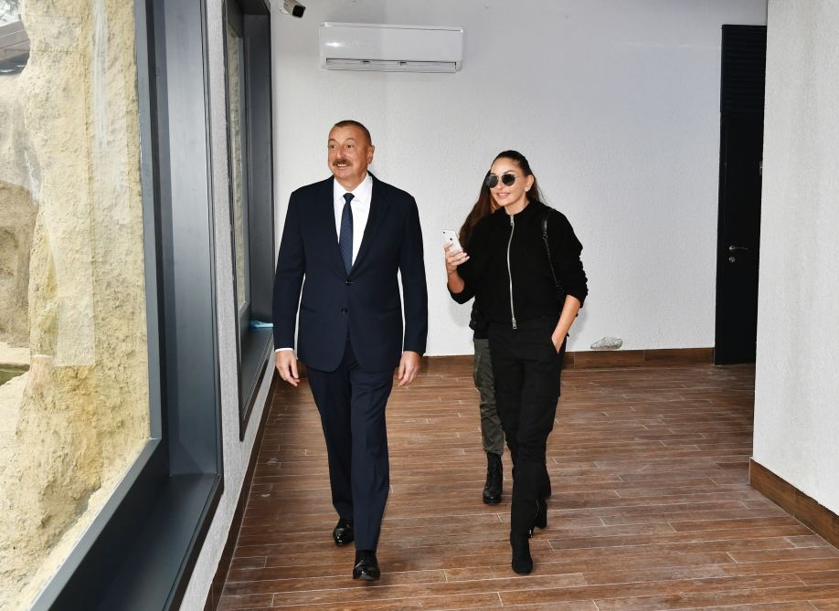 President Ilham Aliyev and First Lady Mehriban Aliyeva attend inauguration of Baku Zoological Park after reconstruction (PHOTO)