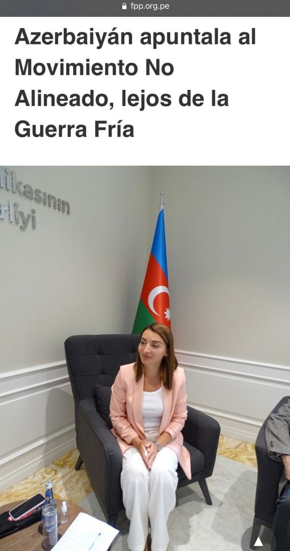 Federation of Peruvian Journalists interviews Azerbaijani MFA's spokesperson (PHOTO)