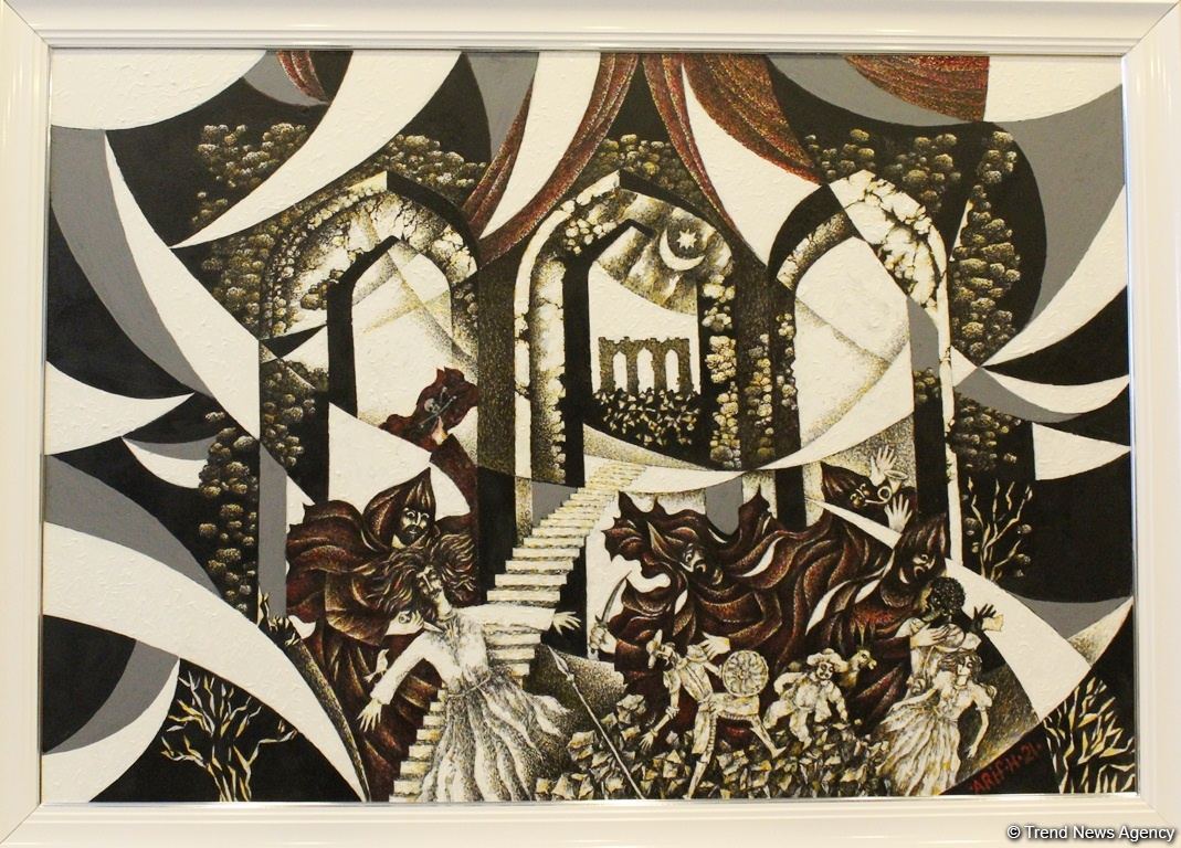 "Посвящение Агдаму" – триптих народного художника Арифа Гусейнова (ФОТО)