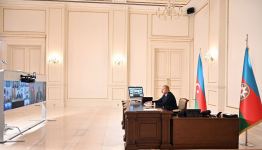 Президент Ильхам Алиев принял участие в заседании Совета глав государств Содружества Независимых Государств, которое прошло в формате видеоконференции (ФОТО)