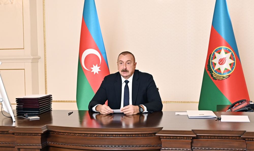 Президент Ильхам Алиев принял участие в заседании Совета глав государств Содружества Независимых Государств, которое прошло в формате видеоконференции (ФОТО)