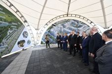 Президент Ильхам Алиев и первая леди Мехрибан Алиева встретились с представителями общественности Физулинского района, заложили фундамент Мемориального комплекса и восстановления города (ФОТО)