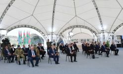 Президент Ильхам Алиев и первая леди Мехрибан Алиева встретились с представителями общественности Физулинского района, заложили фундамент Мемориального комплекса и восстановления города (ФОТО)