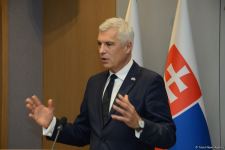 В Баку прошла совместная пресс-конференция глав МИД Азербайджана и Словакии (ФОТО/ВИДЕО)