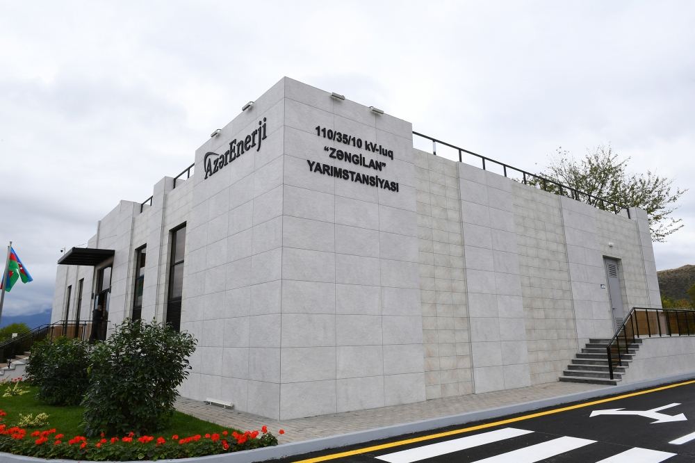 President Ilham Aliyev,First Lady Mehriban Aliyeva attend opening of “Zangilan” substation (PHOTO)