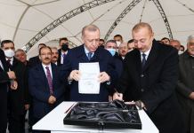 Президенты Азербайджана и Турции заложили фундамент Зангезурского коридора (ФОТО/ВИДЕО)