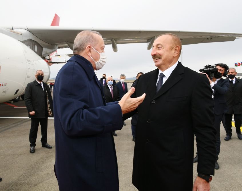 Реджеп Тайип Эрдоган прибыл в Азербайджан. Первая официальная встреча в Физулинском международном аэропорту (ФОТО/ВИДЕО)