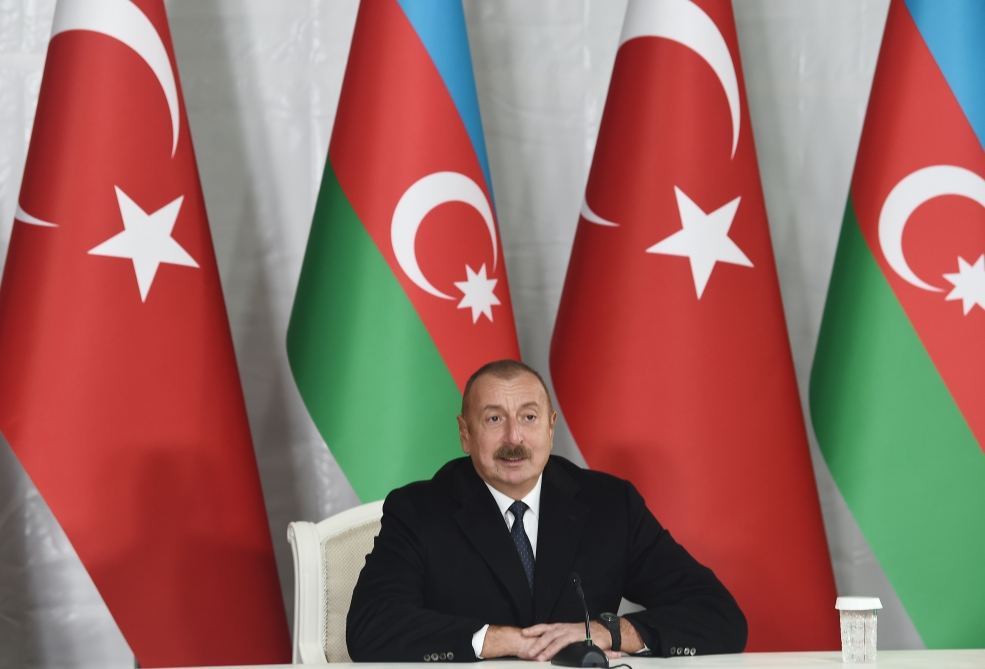 Президенты Азербайджана и Турции выступили с заявлениями для прессы в Зангилане (ФОТО/ВИДЕО)
