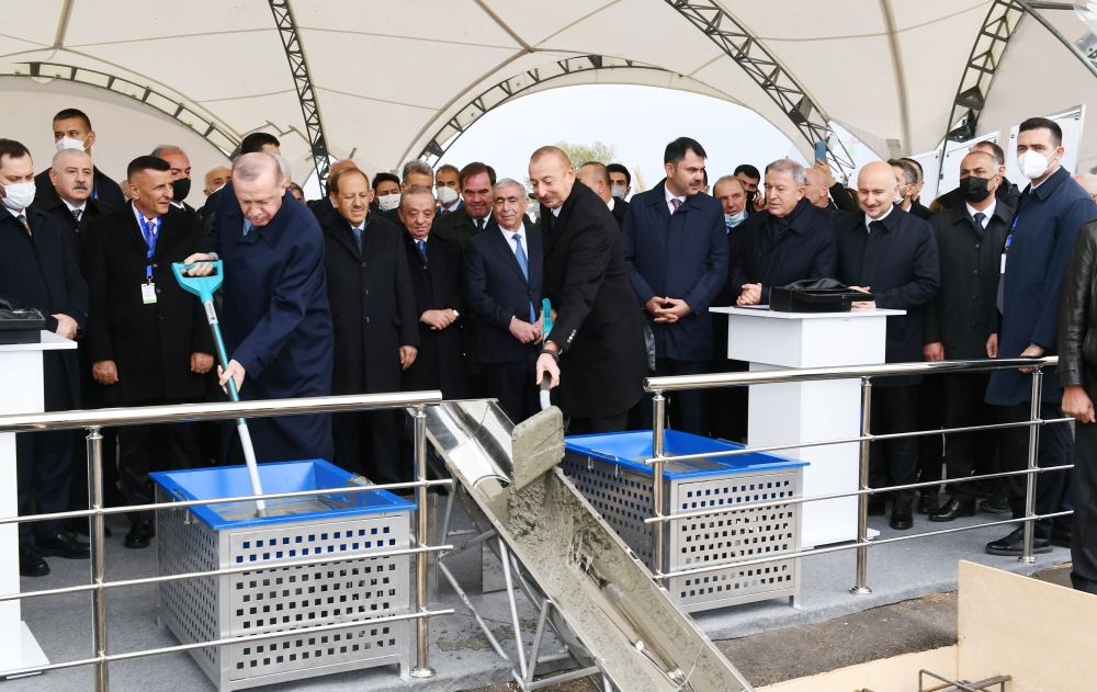 Президенты Азербайджана и Турции заложили фундамент Зангезурского коридора (ФОТО/ВИДЕО)
