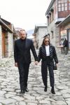 President Ilham Aliyev, First Lady Mehriban Aliyeva view reconstruction work carried out at Badoyun Mosque (FOTO)