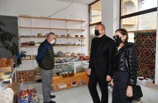 President Ilham Aliyev, First Lady Mehriban Aliyeva view reconstruction work carried out at Badoyun Mosque (FOTO)