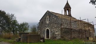 Представители Албано-удинской христианской религиозной общины посетили село Чинарлы Ходжавендского района (ФОТО)