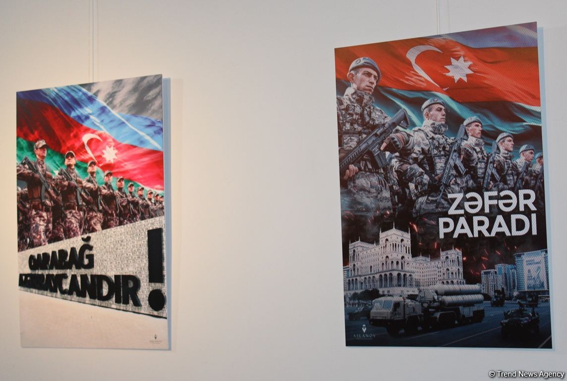 "44 плаката Победы" – выставка Эмина Асланова в Баку (ФОТО)