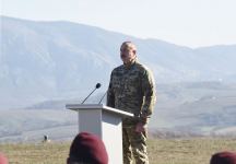 Президент Азербайджана, Верховный главнокомандующий Вооруженными силами Ильхам Алиев выступил перед военнослужащими в Шуше (ФОТО/ВИДЕО)