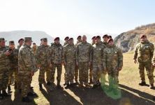 Президент Азербайджана, Верховный главнокомандующий Вооруженными силами Ильхам Алиев выступил перед военнослужащими в Шуше (ФОТО/ВИДЕО)