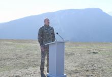 Президент Азербайджана, Верховный главнокомандующий Вооруженными силами Ильхам Алиев выступил перед военнослужащими в Шуше (ФОТО/ВИДЕО)