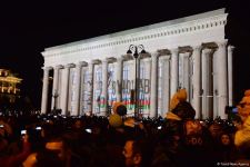 На здании Музейного центра в Баку продемонстрирована видеопроекция по случаю Дня Победы Азербайджана (ФОТО)