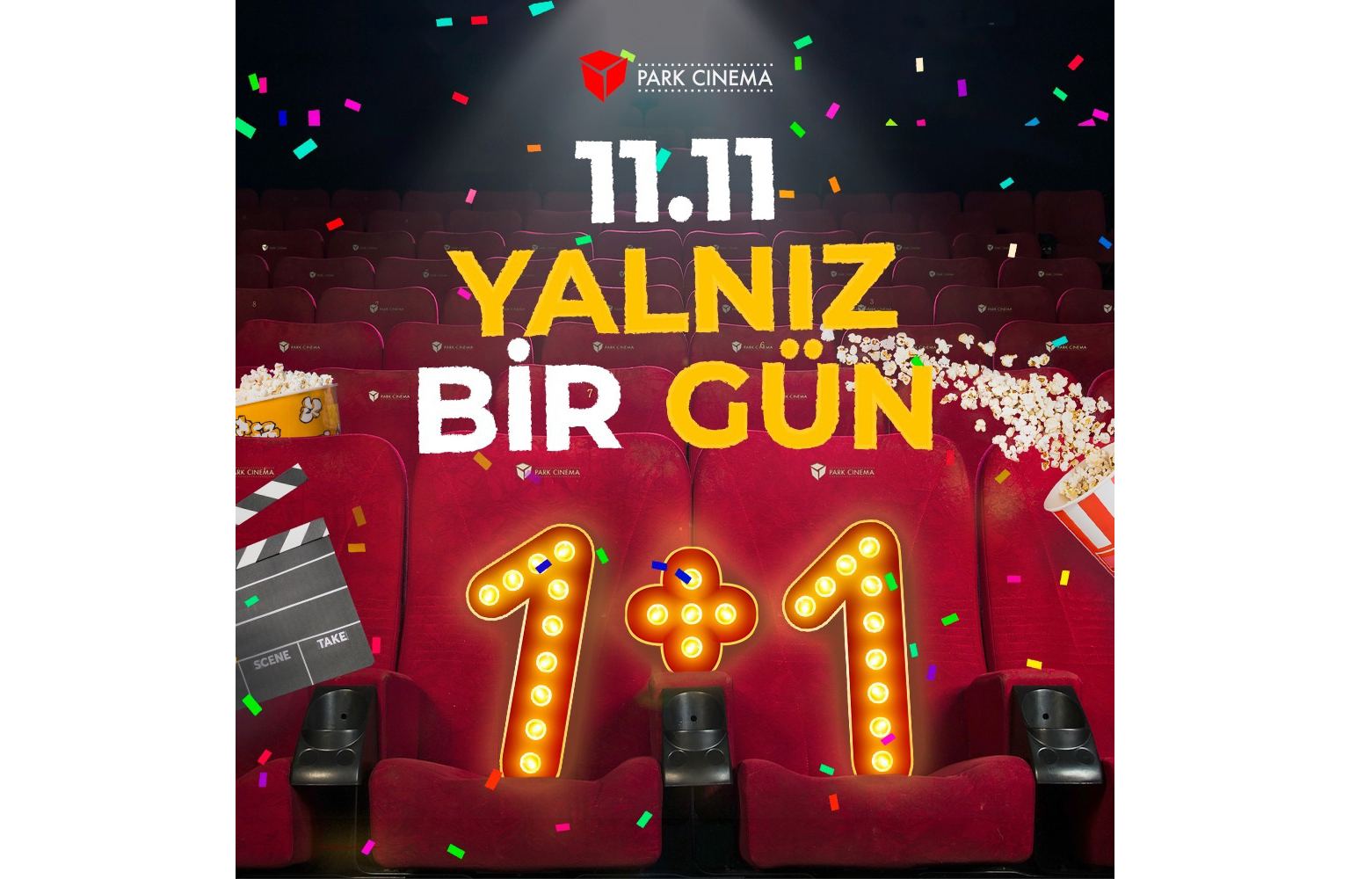 Подарок от Park Cinema  – купи 1 билет и получи 1 в подарок
