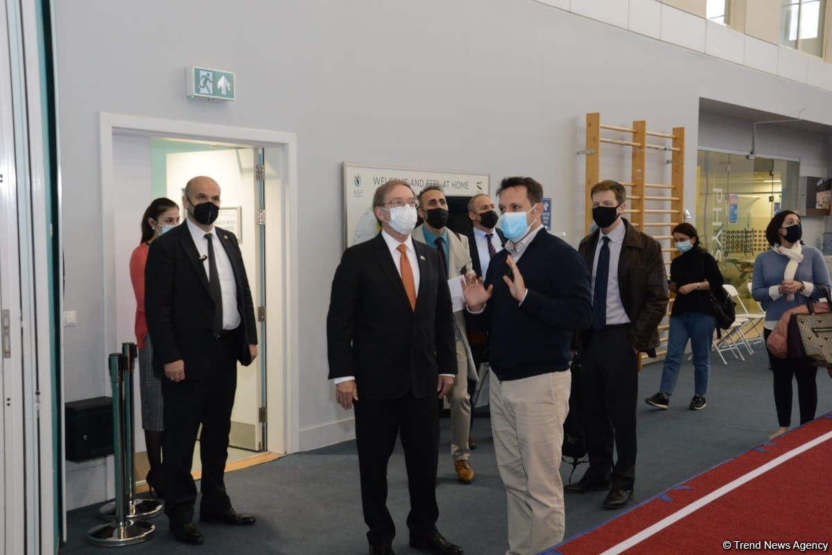 US ambassador to Azerbaijan visits National Gymnastics Arena in Baku (PHOTO)