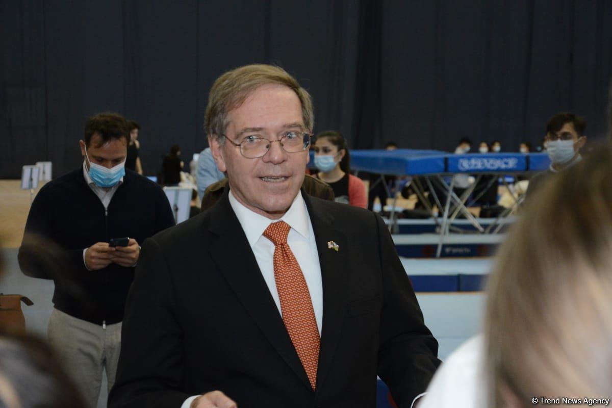US ambassador to Azerbaijan visits National Gymnastics Arena in Baku (PHOTO)
