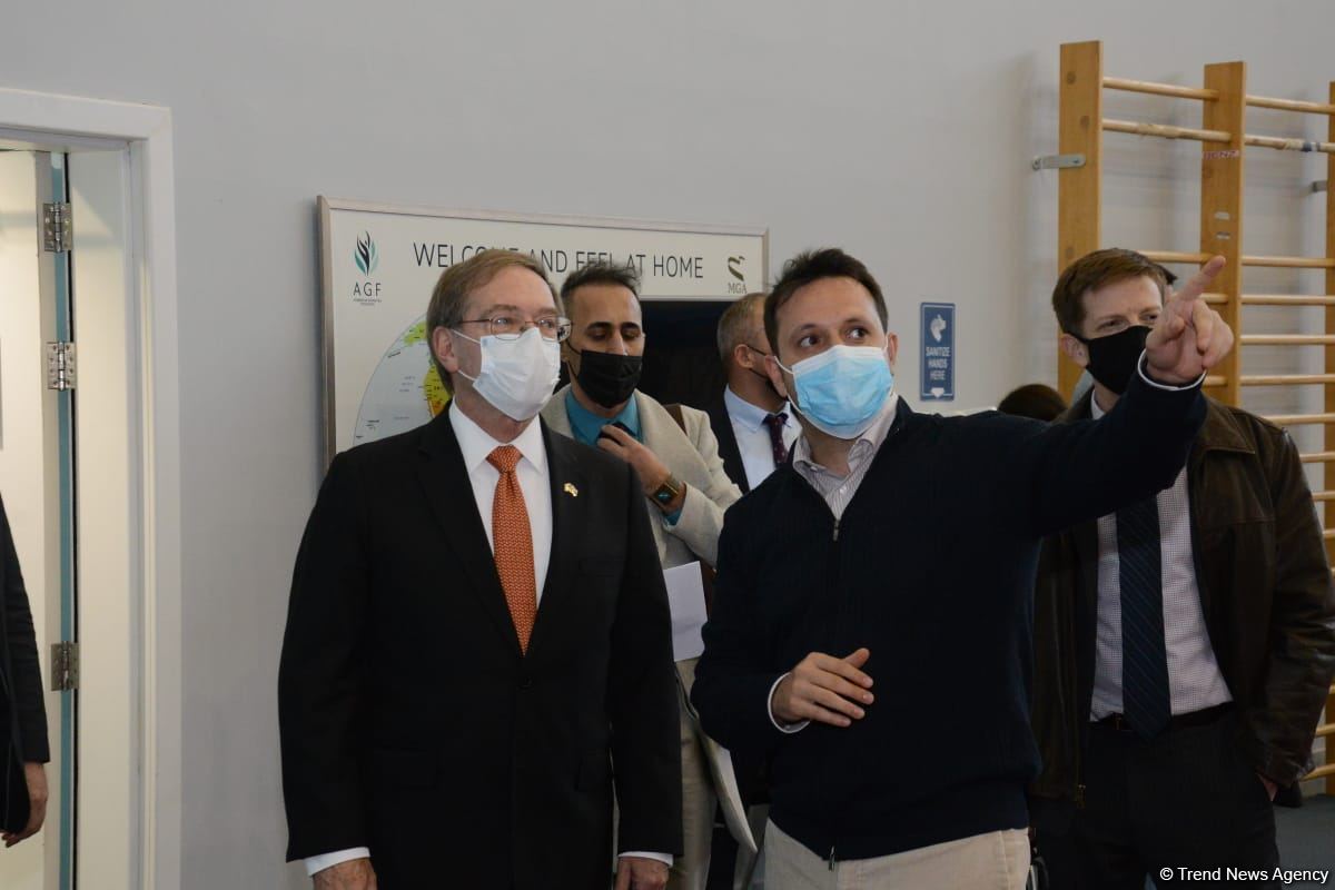 US ambassador to Azerbaijan visits National Gymnastics Arena in Baku (PHOTO)