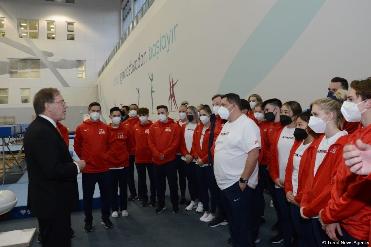 US ambassador to Azerbaijan visits National Gymnastics Arena in Baku (PHOTO)