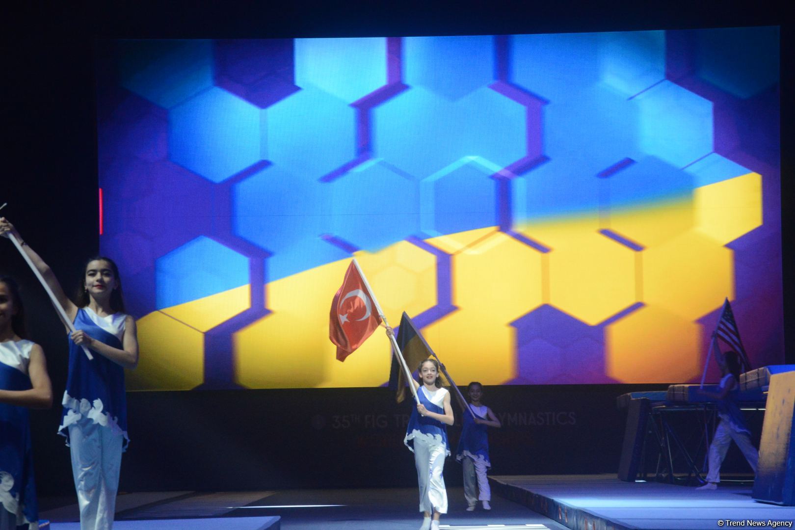 Azerbaijan holds opening ceremony of 35th Trampoline Gymnastics World Championships in Baku (PHOTO)