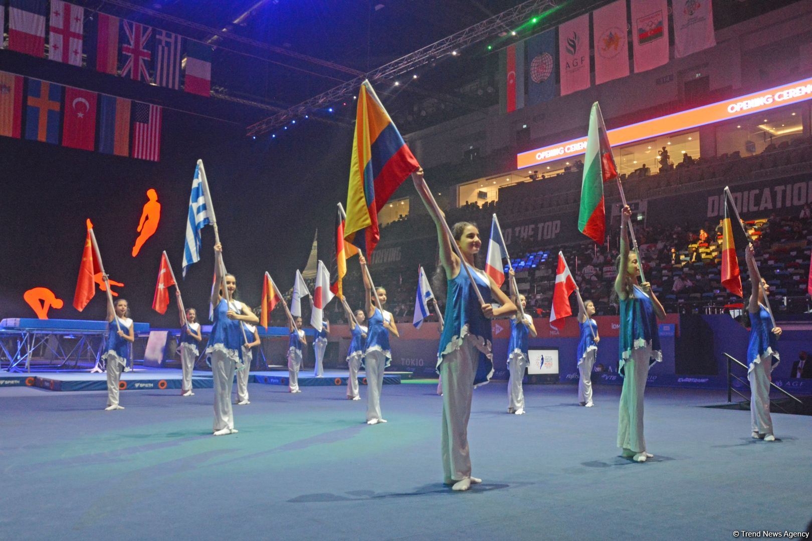 Azerbaijan holds opening ceremony of 35th Trampoline Gymnastics World Championships in Baku (PHOTO)