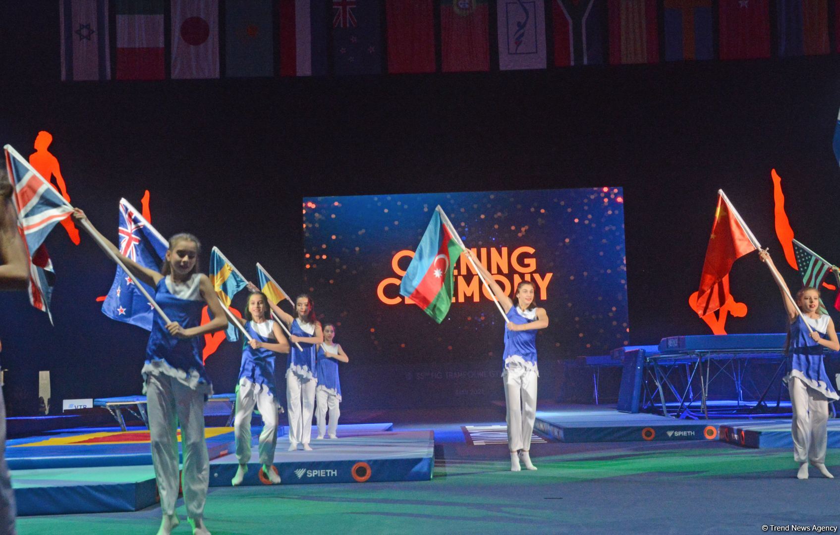 Azerbaijan holds opening ceremony of 35th Trampoline Gymnastics World Championships in Baku (PHOTO)