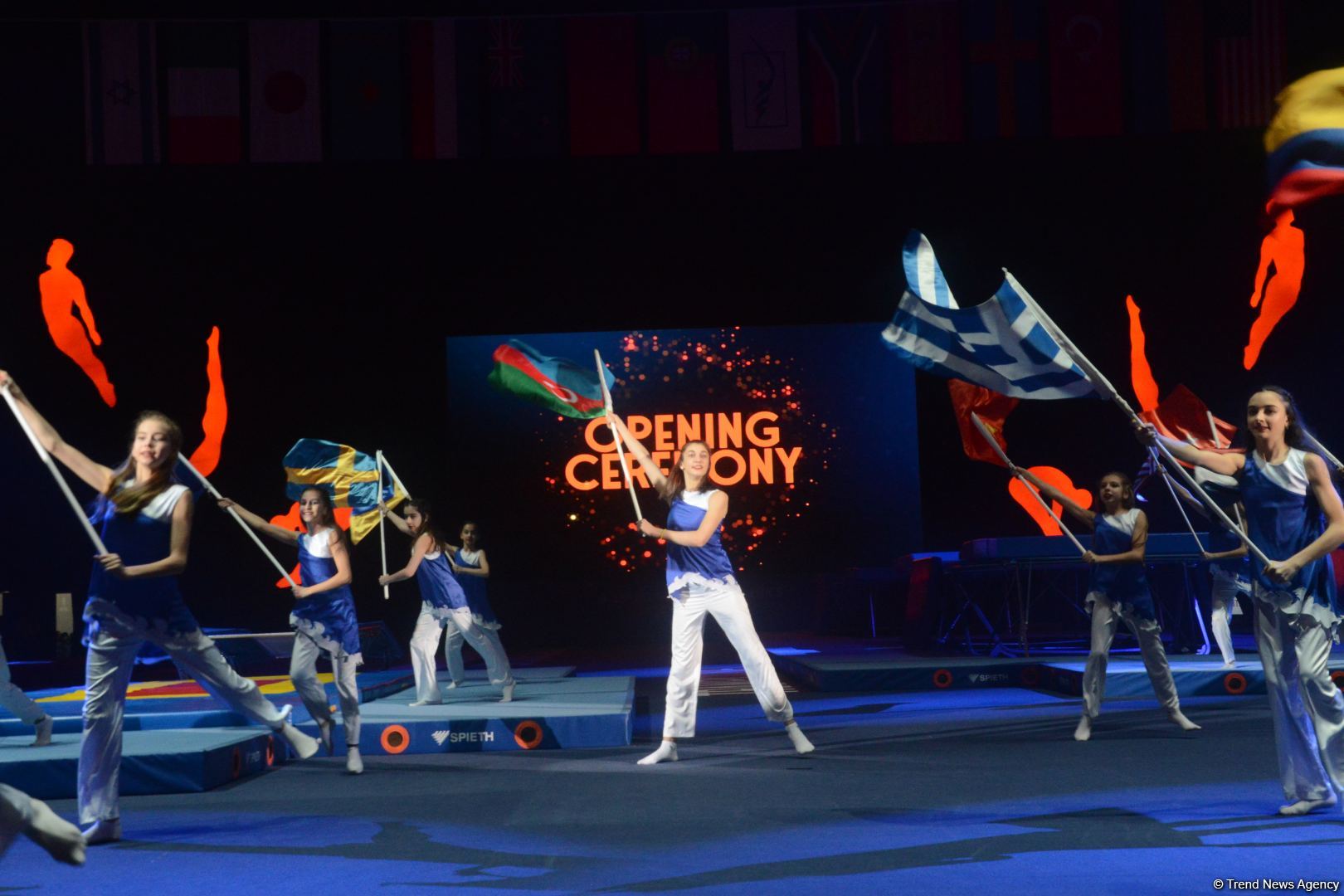 Azerbaijan holds opening ceremony of 35th Trampoline Gymnastics World Championships in Baku (PHOTO)