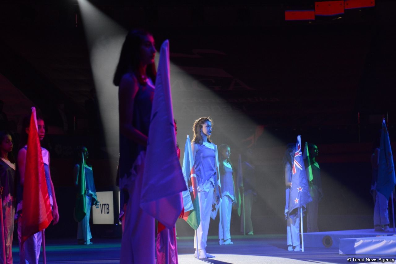 Azerbaijan holds opening ceremony of 35th Trampoline Gymnastics World Championships in Baku (PHOTO)