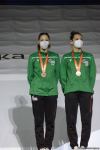 В Баку прошла церемония награждения победителей ЧМ в синхронных прыжках на батуте (ФОТО)