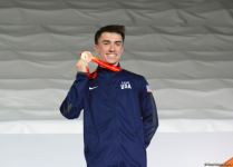Baku holds award ceremony of winners in double mini-trampoline, tumbling of 35th FIG World Championships (PHOTO)