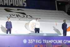 Baku holds award ceremony of winners in double mini-trampoline, tumbling of 35th FIG World Championships (PHOTO)